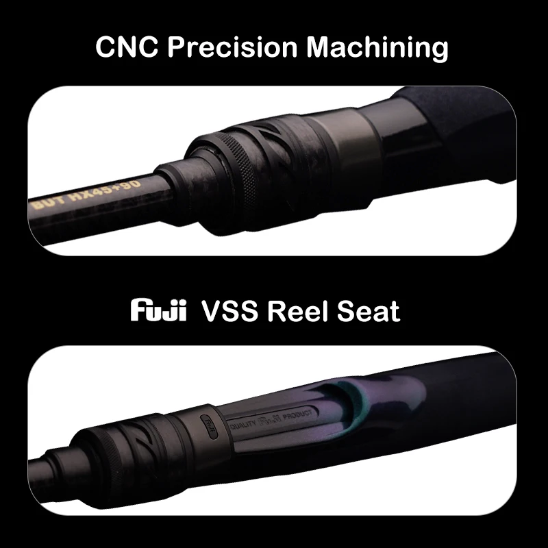 PURELURE 新しい LUBINA プロスピニングロッド低音高カーボン遠投釣竿