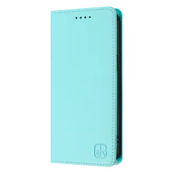 Luxury Anti-Theft Leather Flip Wallet Phone Case with Magnetic Closure for Galaxy A25 5G (Mint Green)