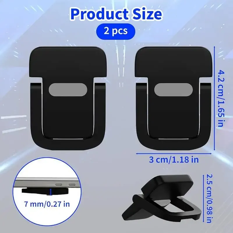 Set di 2 Supporti per Laptop, Stand per Tastiera, Mini Supporti Portatili per Notebook - immagine 5