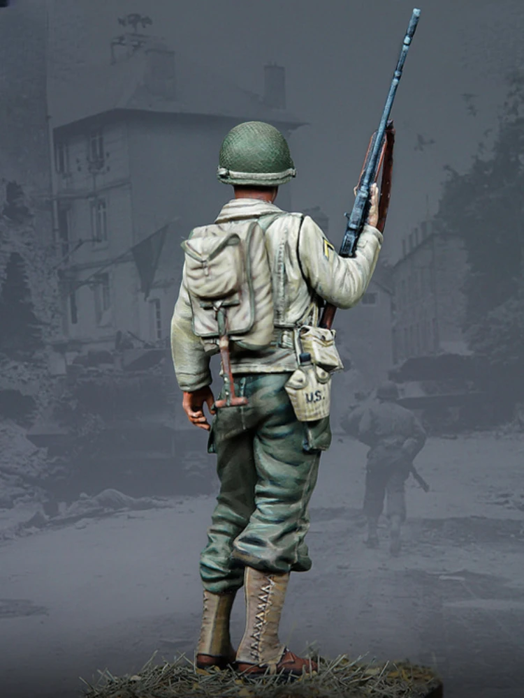1/35 Scale Resin Figure Soldier Model Military Us Army Bar Gunner Standing Post Gk Unassembled Unpainted Scene Miniature 888 4