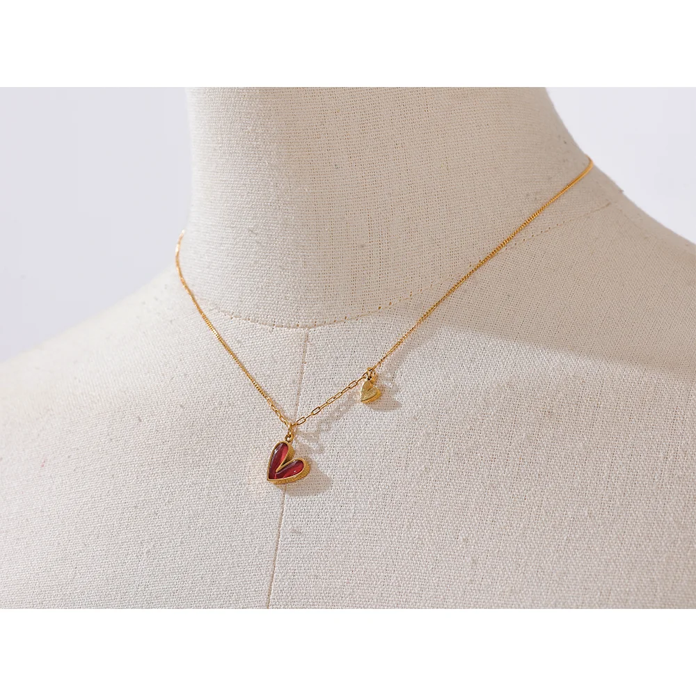 Yhpup Heart Pendant Necklace