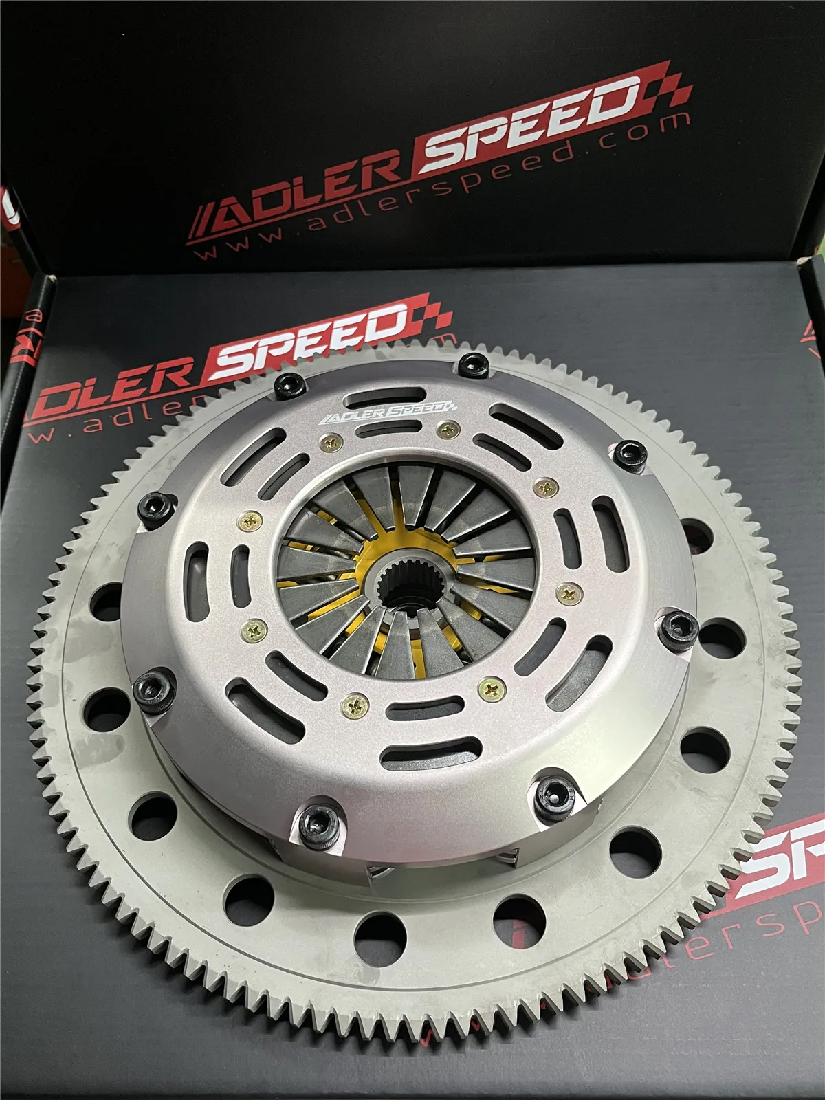 ADLERSPEED 7.25인치(185mm) 레이싱 및 스트리트 트윈 디스크 클러..