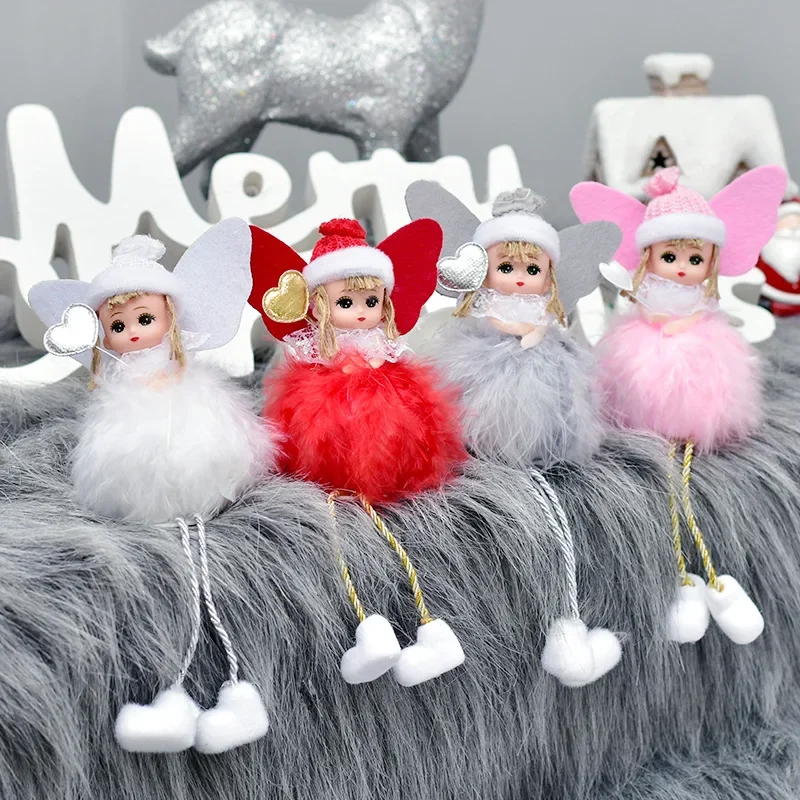 New Year Gift Christmas Angel Santa Doll Xmas Tree Ornaments Noel  Decor Christmas Decorations for Home