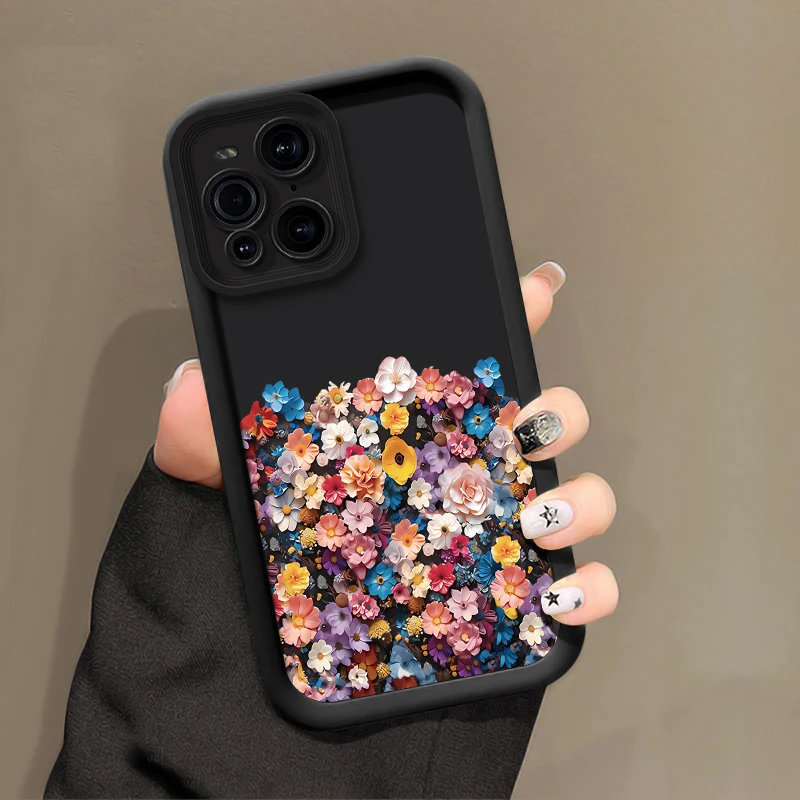 Sunflower Print Soft Silicone Shockproof Phone Case with Camera Lens Protection