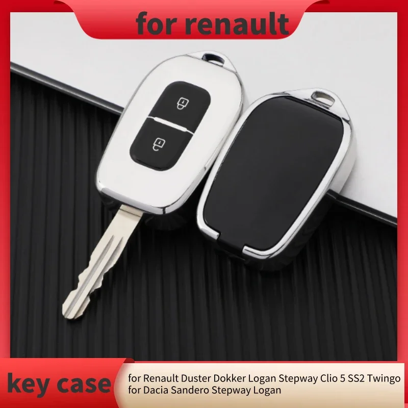 TPU Key Case für Dacia Sandero Stepway Logan Staub tuch für Renault Duster  Dokker Logan Stepway Clio 5 ss2 Renault Twingo Cover - AliExpress