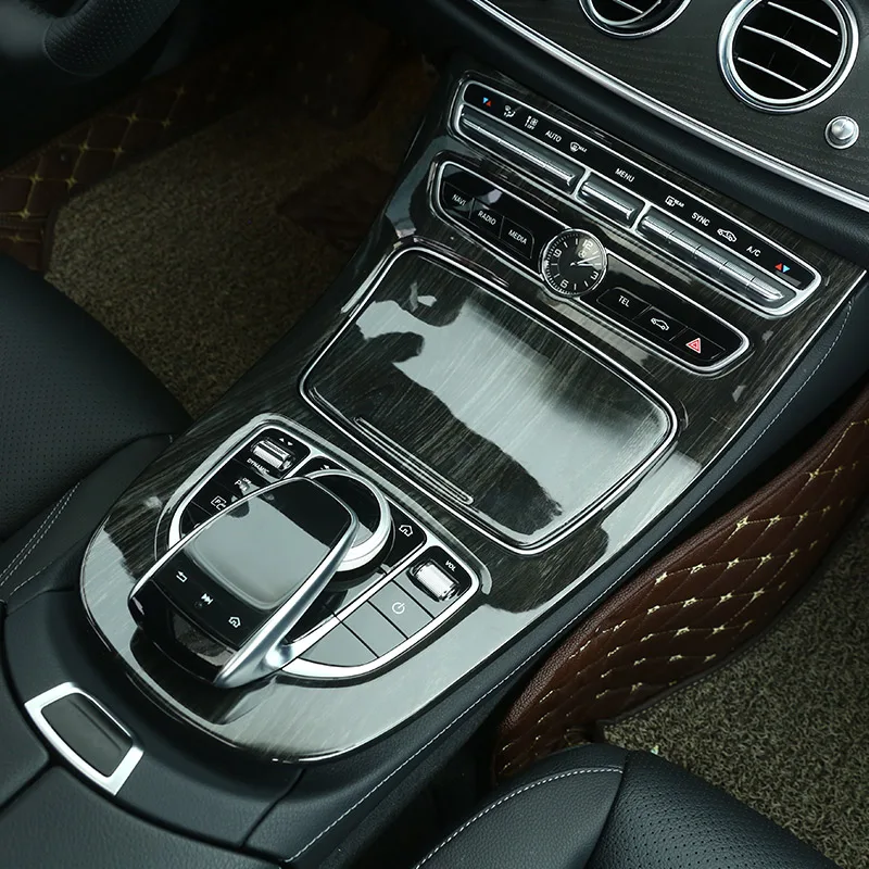 car air conditioner trim interior mouldings car moulding decoration interior moulding trim strip cup holder trim cover armrest panel cover for Mercedes Benz E Class W213 S213 A238 C238-ABS car center console