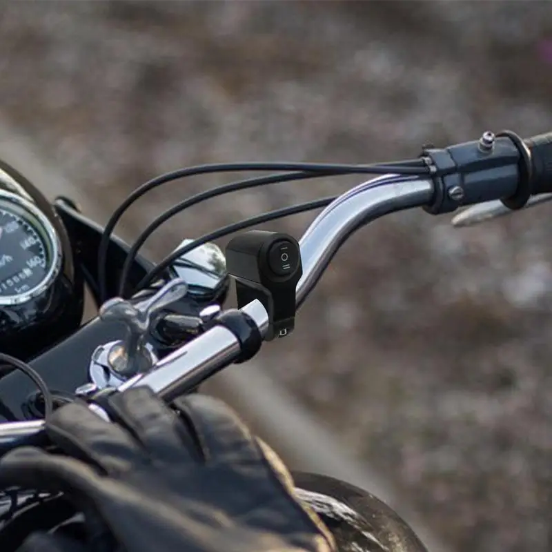 Ebike 헤드라이트 스위치, 오토바이 온오프 스위치, 알루미늄 합금 3 기어 핸들바 온오프 스위치, 220W, 12-60V 입력 전압