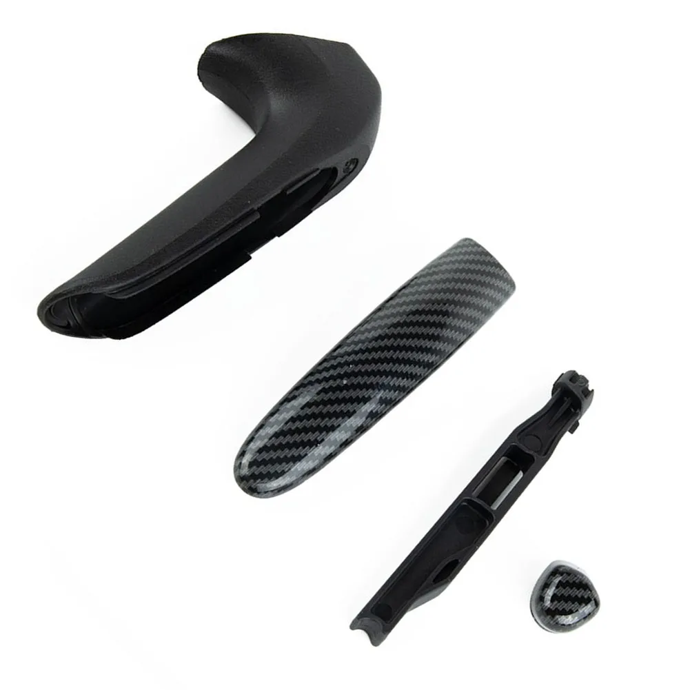 Carbon Fiber Hand Brake Trim Cover For Honda Civic Coupe Sedan 2006-2011 Handbrake Lever Knob Moulding Decal hand brake cover car interior accessories