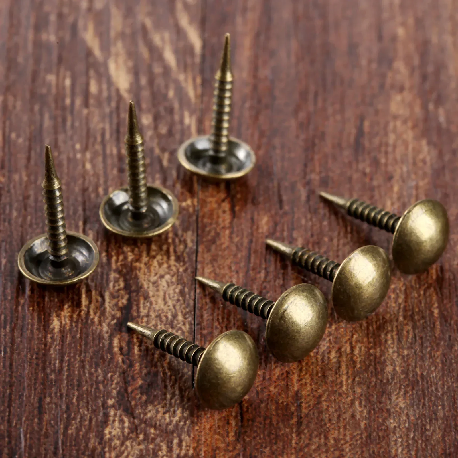 Antique Bronze 8*15mm Upholstery Nails Wooden Case Jewelry Box Furniture Drum Sofa Decorative Tacks Stud Doornail Pushpin 100Pcs upholstery nail