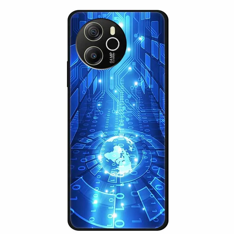 Black Silicone Soft Back Protective Case Cover