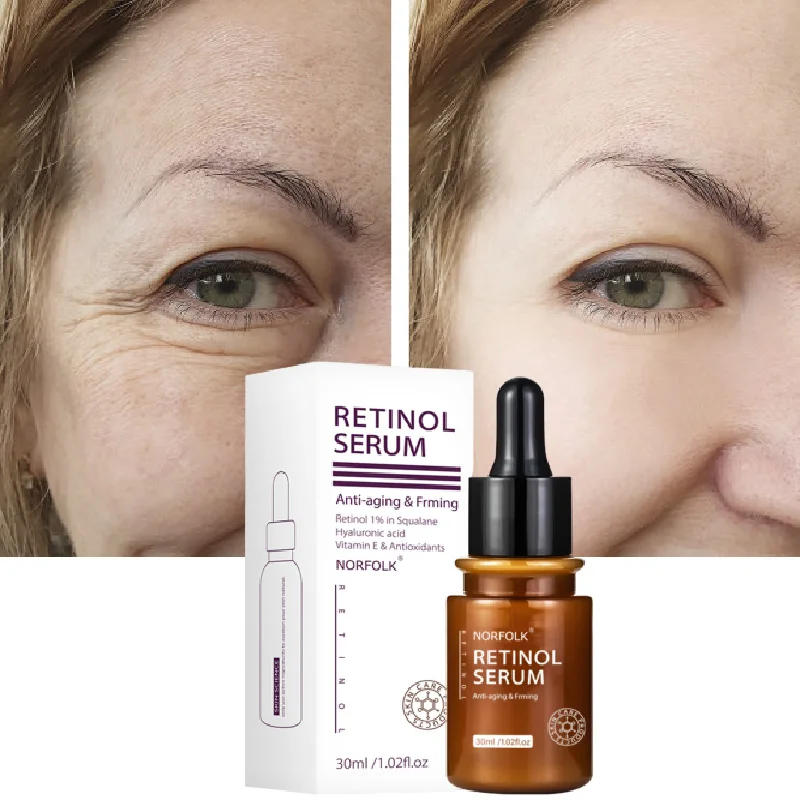

Retinol Anti-Wrinkle Serum Anti-Aging Fine Lines Crow's Feet Facial Essence Lifting Firming Moisturizing Skin Beauty Treatments