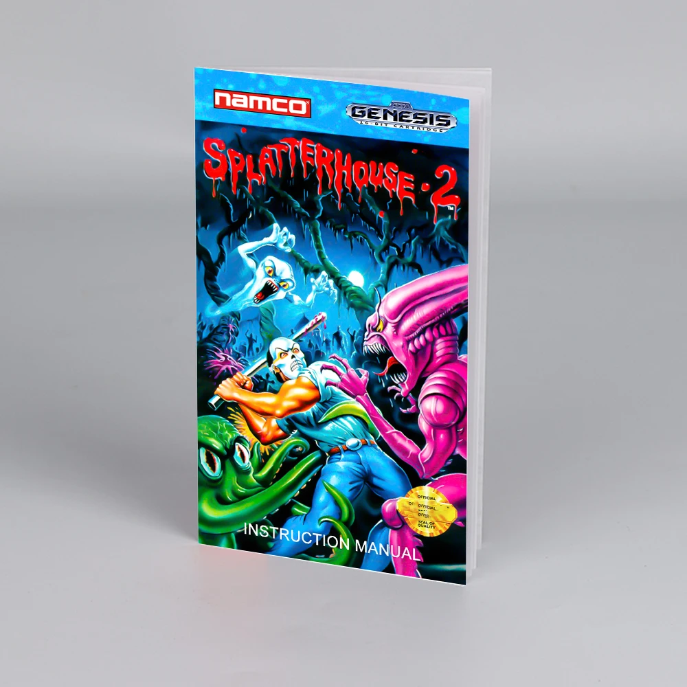 

Splatterhouse 2 США Европейское руководство для Sega 16 бит Megadrive Genesis инструкции высокого качества