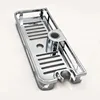 Multifunction Home Decor Organizer Bathroom Lifting Rod Removable Stand No Drilling Soap Holder Shower Shelf Storage Rack Tray 5