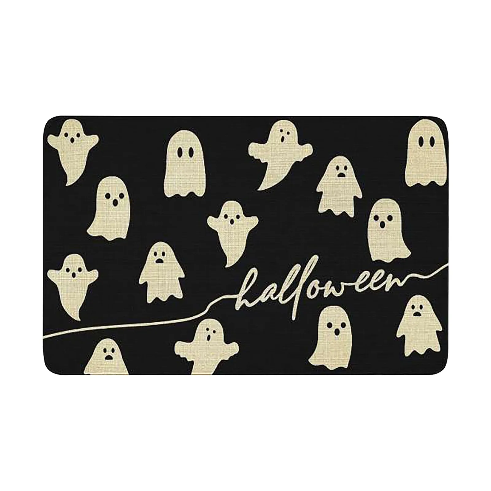Halloween Decora&ccedil;&atilde;Halloween Floor Mats Holiday Decoration Porch Door Mats Bathroom Water-Absorbent And Dirt-Resistant Floor