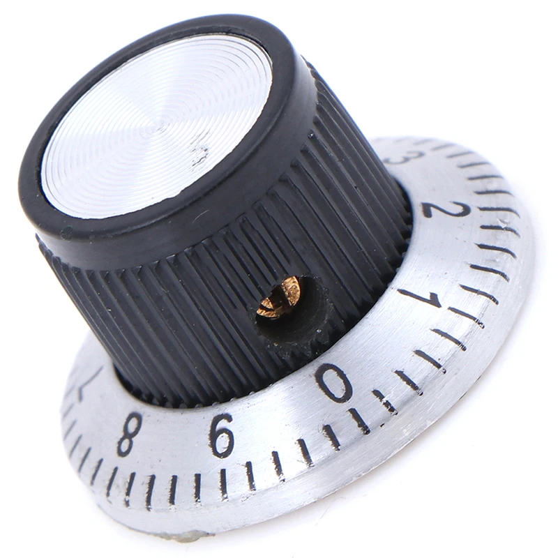 Potentiometer Knob Cap C3 Knob With Digital Scale Metal Surface Potentiometer Knob 6MM