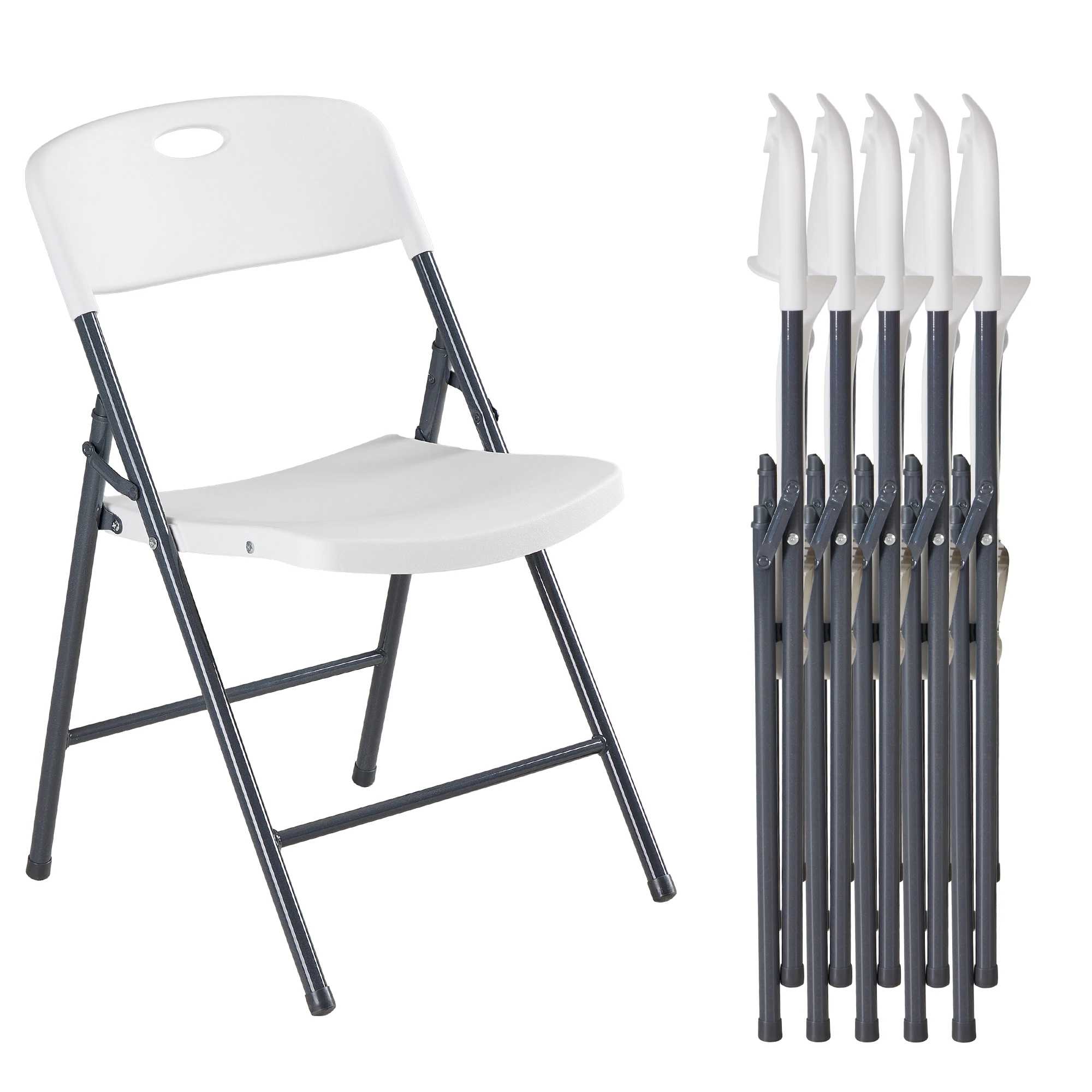 stacked chairs