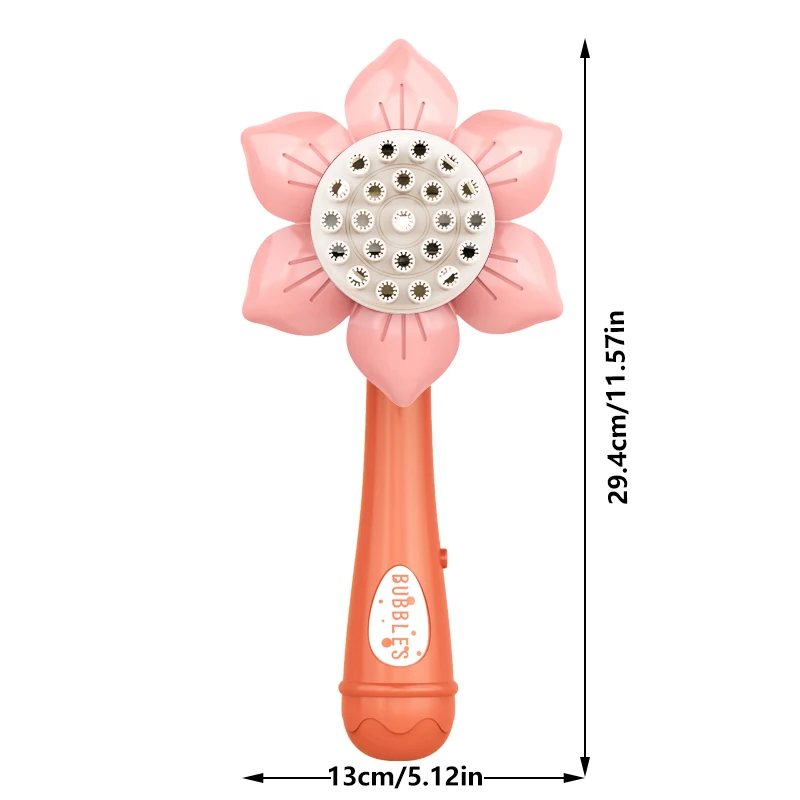 Children's Sunflower Bubble Toy Handheld Bubble Boy Girl Outdoor Gift Toy (excluding Bubble Liquid And Battery) 2