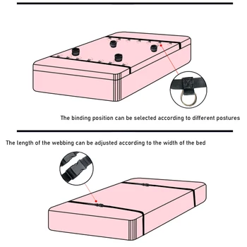 Sex Toys for Women Bed BDSM Bondage Restraints Handcuffs Open Legs Sex Bondage Set Couples Fetish Slave Training Sex Products 2