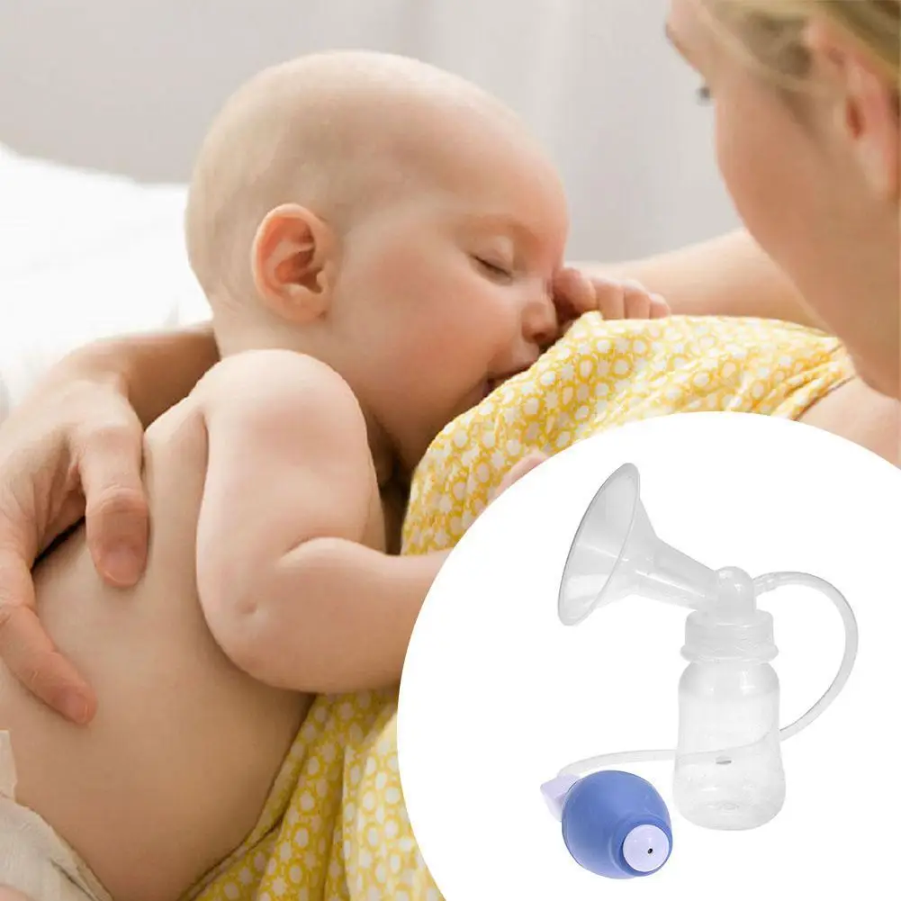 Manual Hand Milking Machine Portable Breastmilk Collector with Bottle Strong Suction for Breastfeeding Postpartum Supplies