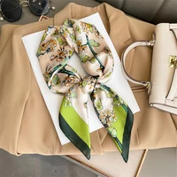 2024 Luxury Square Silk Scarf for Women Hijab Hair Bands Neckerchief Female Satin Shawl Ribbon Headband Fashion Wraps Bandana - Image 6