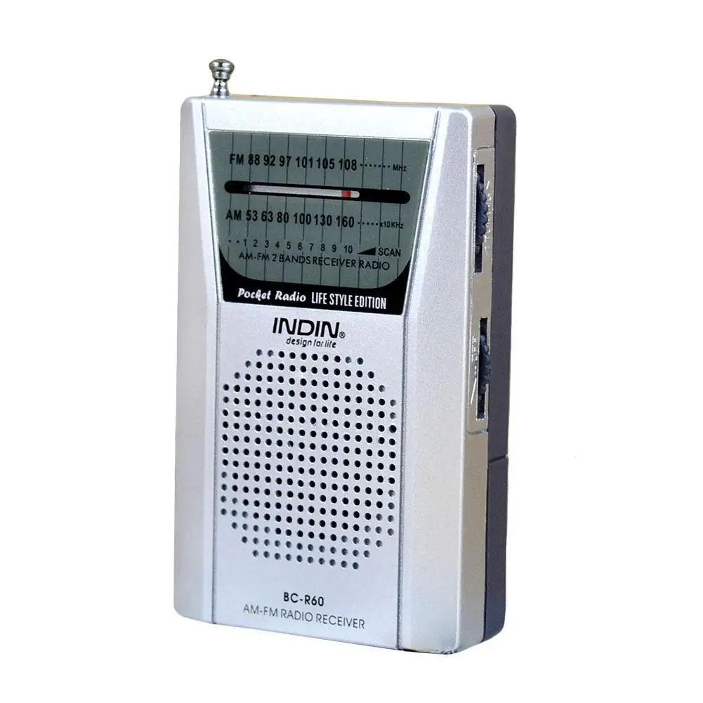 FM Radio Pocket Telescopic Antenna Mini AM Elderly World Receiver 88-108MHz Speaker 3.5mm Earphone Jack