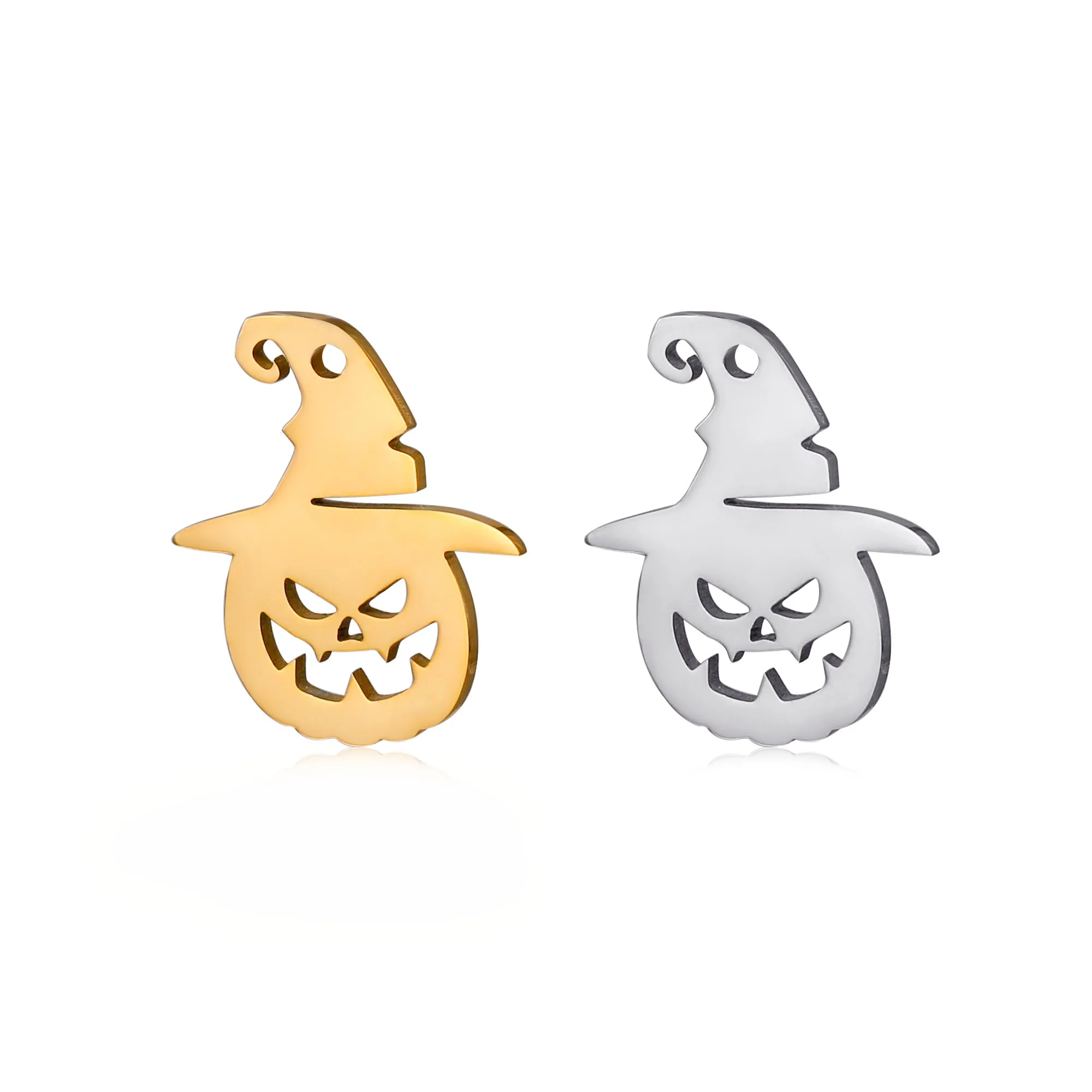 5 teile/los Halloween Geist & Schädel & Spinnennetz & Jack-o-Laterne Edelstahl Charms Anhänger DIY Armband Ohrringe schmuck Großhandel – Detail 11