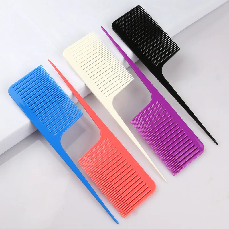 

Candy Color Hairdressing Hair Dye Comb Hair Highlight Comb Hair Care Brush Salon Supplies Anti-static Styling Tools Plastic Comb