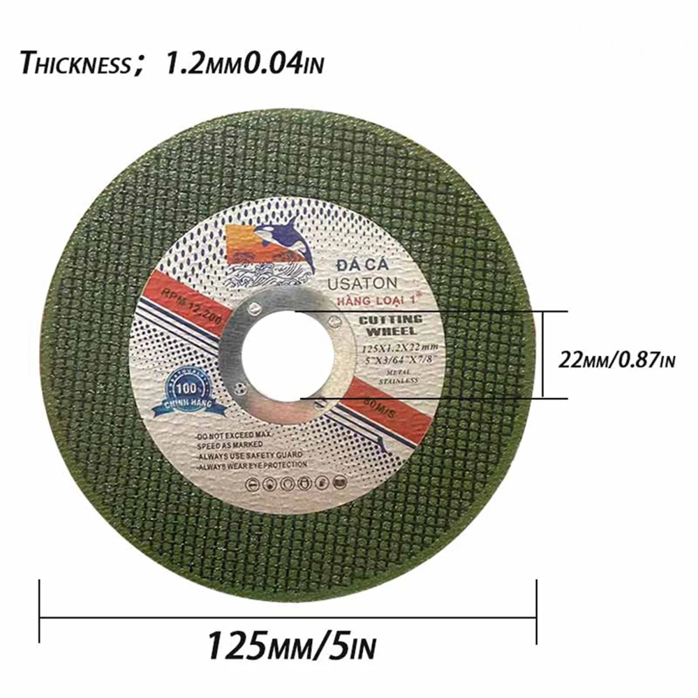 5 inch 125mm Metal Cutting Disc Resin Grinding Wheel Disc For Stainless Steel Iron Angle Grinder Cutting Circular Saw Blade