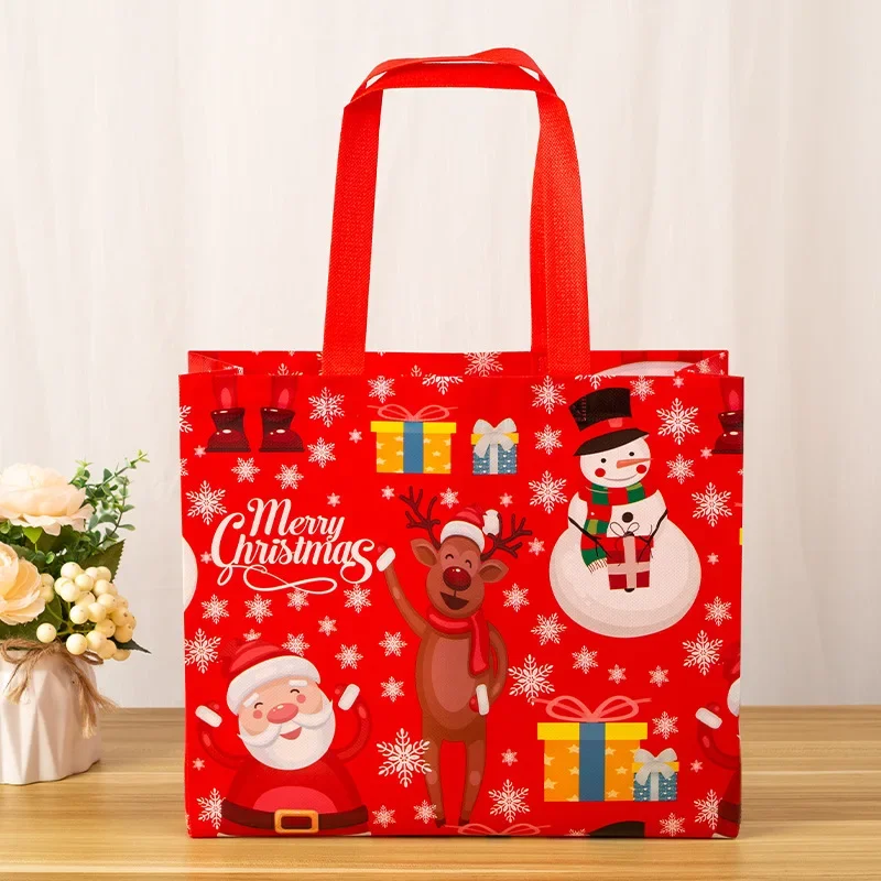 1–20PCS Reusable Non-Woven Christmas Gift Bags with Handles | Waterproof Holiday Tote B... - SKU NCGB2001 - UGI Packaging