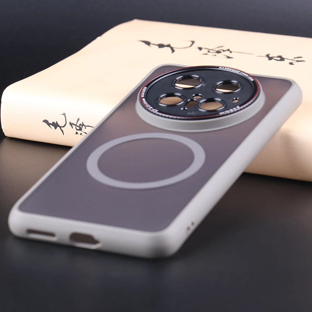 Premium Magnetic Matte Phone Case with Camera Lens Protector