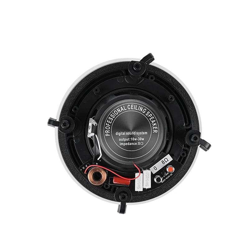 SUMWEE 5.25 Inch 30 Watts Ceiling Speakers Flush Mount Passive Perfect For Office Kitchen Living Room Bathroom 8Ω Speakers 6