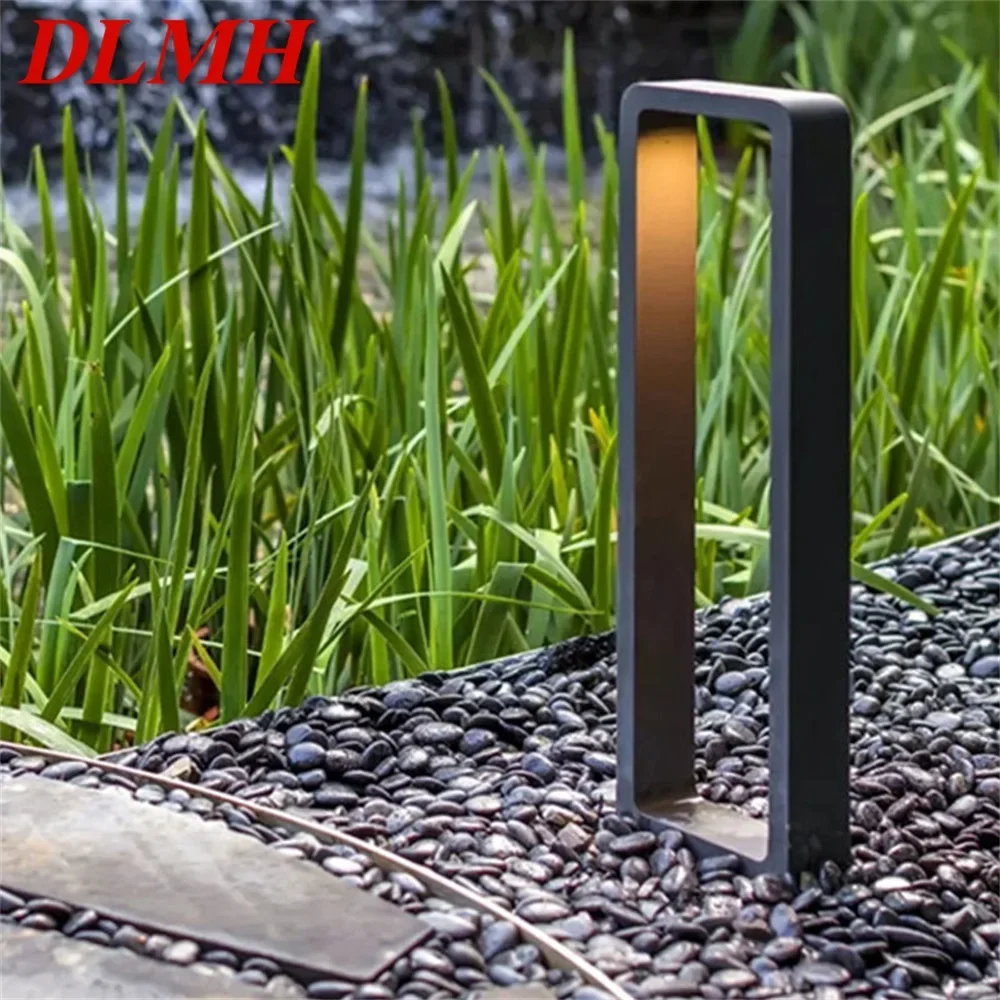 DLMH Modern Lawn Light Aluminum Waterproof IP56 LED Lamp Creative  Decorative For Garden Villa Duplex Park postmodern light luxury tassel large chandelier duplex building loft villa café hotel staircase designer hanging lamp