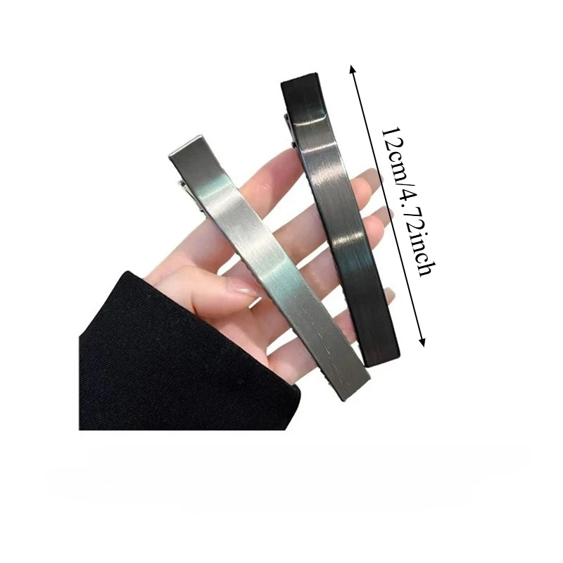 Koreanische Elegante Haarspangen für Damen und Mädchen, Metall-Haarklammern, Haarnadeln, Entenschnabel-Clips, Pferdeschwanz-Accessoires – Detail 4