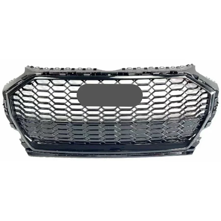 

For RSQ5 Style Front Sports Hexagonal Mesh Honeycomb Cover Black Grill for Audi Q5/SQ5 2021-2022 Auto Parts For SQ5 Style