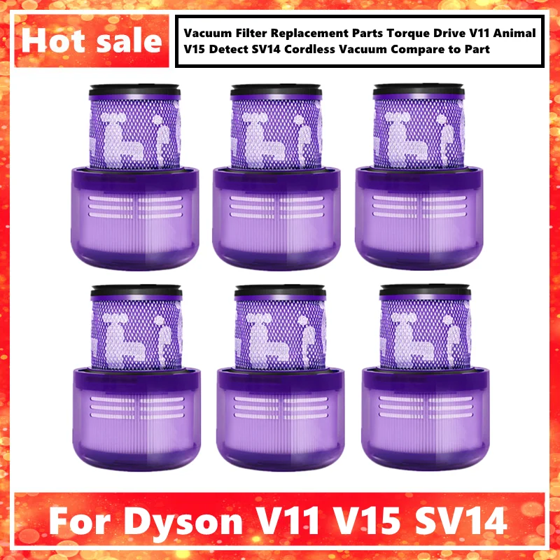 

Запчасти для HEPA-фильтра Dyson V11 Torque Drive V11 Animal V15, беспроводной пылесос SV14 для обнаружения деталей 970013-02