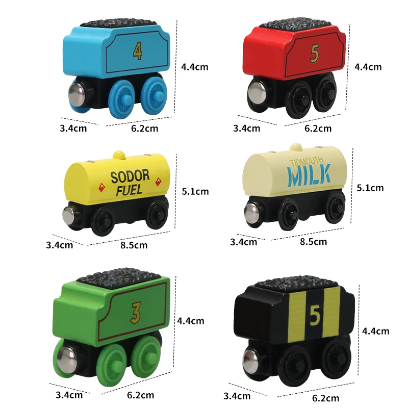 Train de poche en bois Thomas et ses amis, modèle Molley Gold Diesel Lady Toby Rail, jouets pour garçon, cadeau d'anniversaire pour enfants