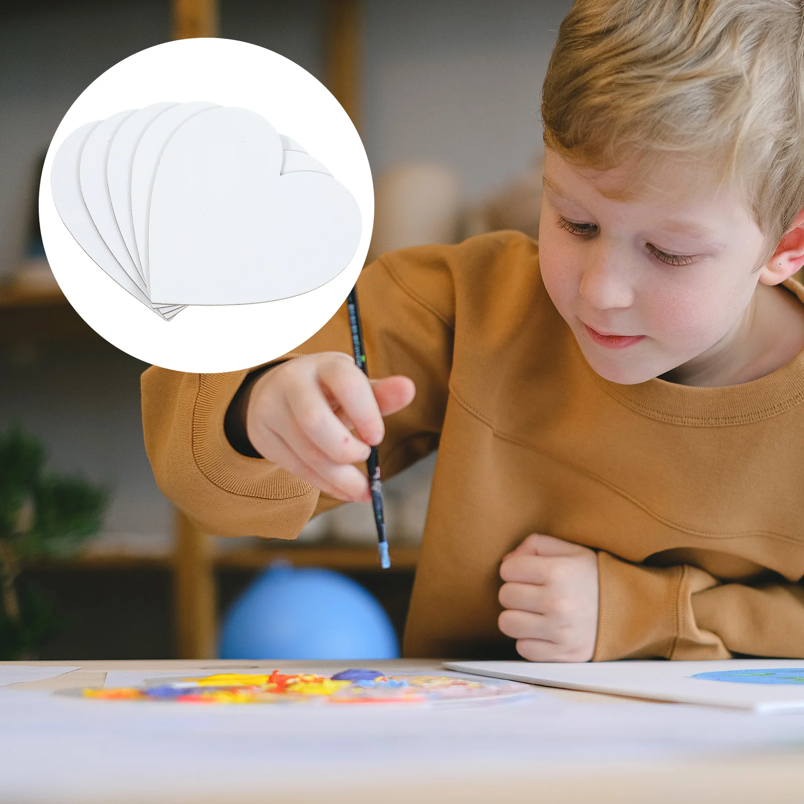 

Heart Shape Cotton Drawing Board Thicken Art Painting Board Artist Paper Board Oil Paint Canvas Sketchpad