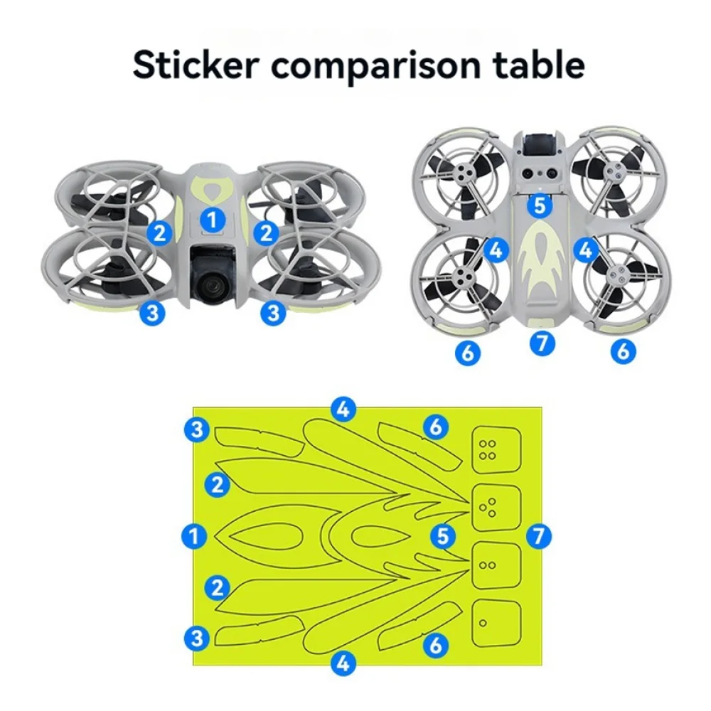 Luminous Stickers For DJI NEO Noctilucent Decoration Decals Drone Accessories