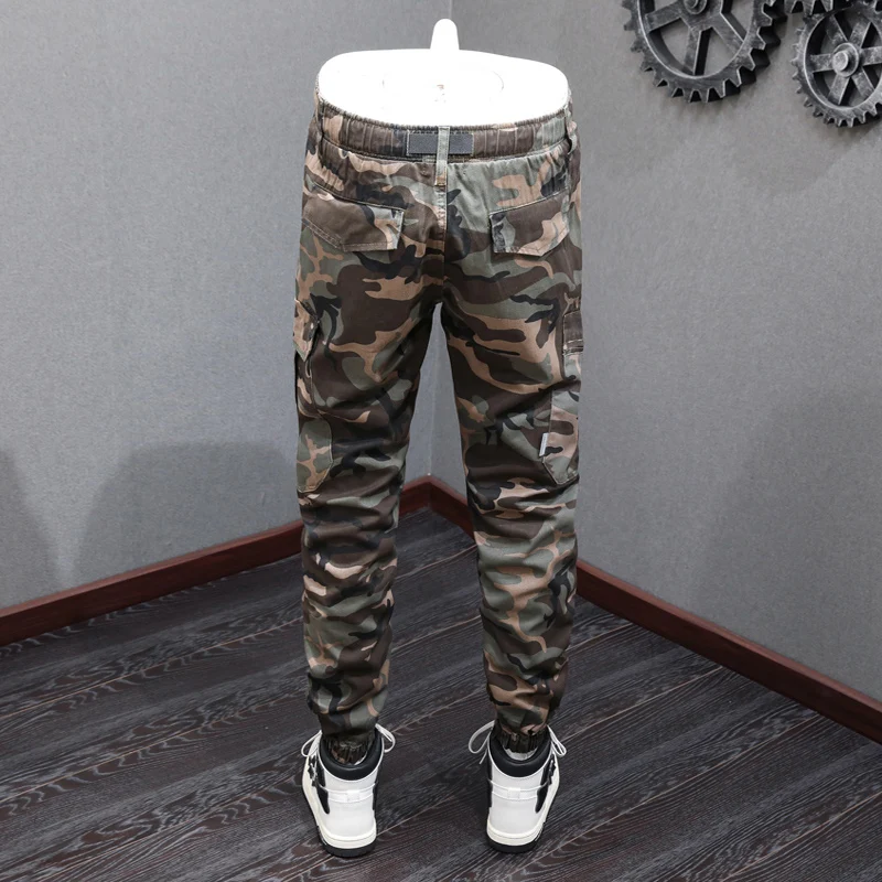Street Fashion Big Pocket Designer Men Jeans Camouflage Casual Cargo Pants Hombre Hip Hop Joggers Men Loose Trousers