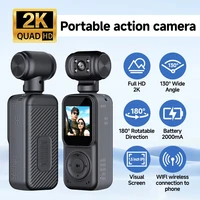 Action Camera Full HD 2K Video WiFi Pocket 180° Sports Camera Rotatable Direction Night Vision Function Bike Helmet Motorcycle - Image 4