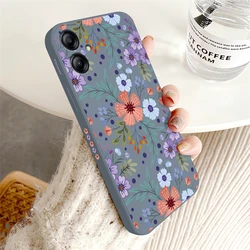 Matte Silicone Shockproof Floral Cover - Liquid Resistant - OPPO Reno 3 Pro 5G (Grey - 257)