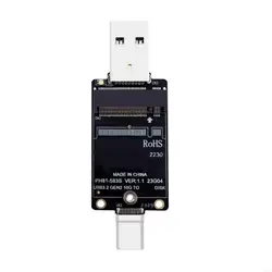 High - Speed NVME to USB Adapter with M.2 Connectivity - USB 3.2 Gen2, 10Gbps, Dual USB A/Type C Compatibility