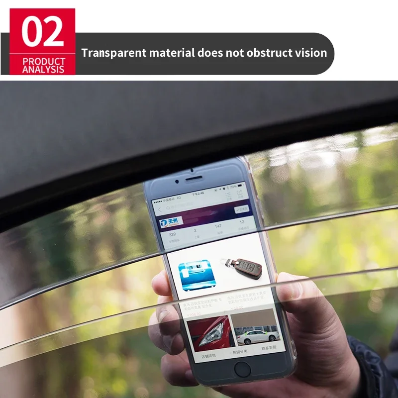 Windshield for Audi Q3 2012- Accessories Window Weather Guard Door Visor Vent Shades Door Visor Vent Shades Ventvisor