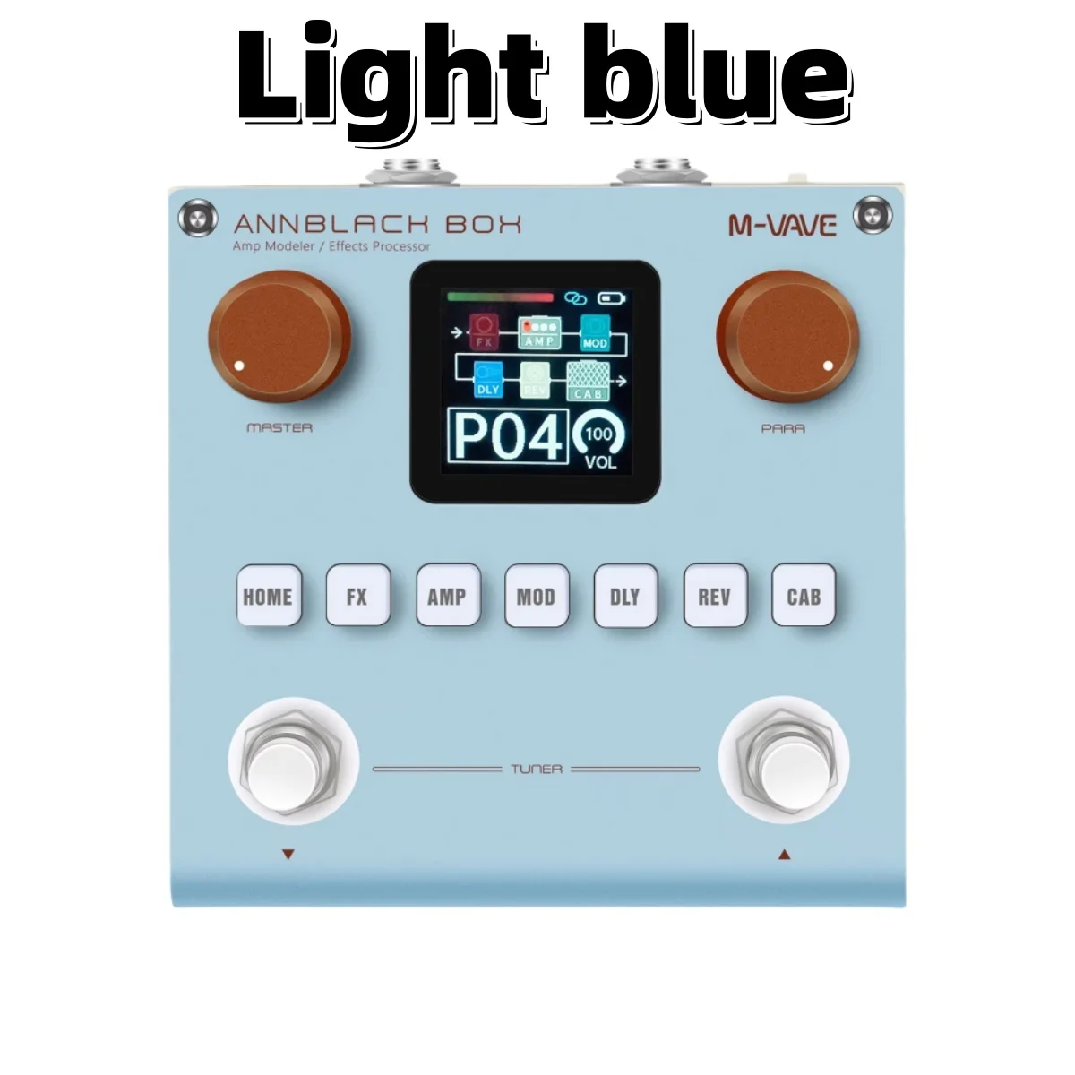 M-VAVE BLACHBOX　ギターマルチエフェクター　アンプシュミレーター M-VAVE ブラックボックス/アンブラックボックス ギター/ベース