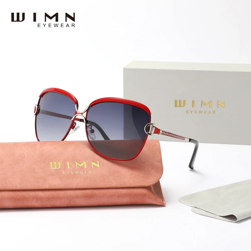 

Оригинальные модные дизайнерские женские солнцезащитные очки WIMN 2024 с поляризованными линзами UV400, Спортивные Повседневные солнцезащитные очки, аксессуары