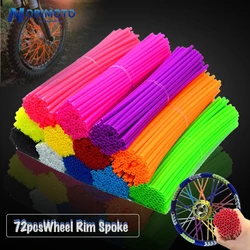 NOBIMOTO-Universal Motorcycle 72 Pcs Wheel Rim Spoke Wrap Kit Skin Cover For MX Motocross Dirt Pit Bike Enduro Supermoto