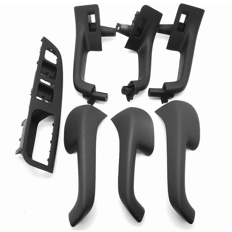

7 Pcs Black/Beige Car Interior Door Handle Cover Window Control Switch Panel Set For VW Sagitar Jetta Golf 5 Left Hand Drive