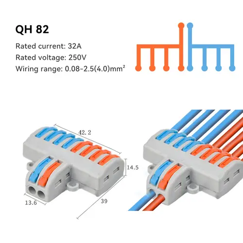 1/5/10 PCS 1 in Multiple Out Fast Electrical Connectors Universal Compact Splitter Wiring Cable Connector Push-in Terminal Block - Image 16