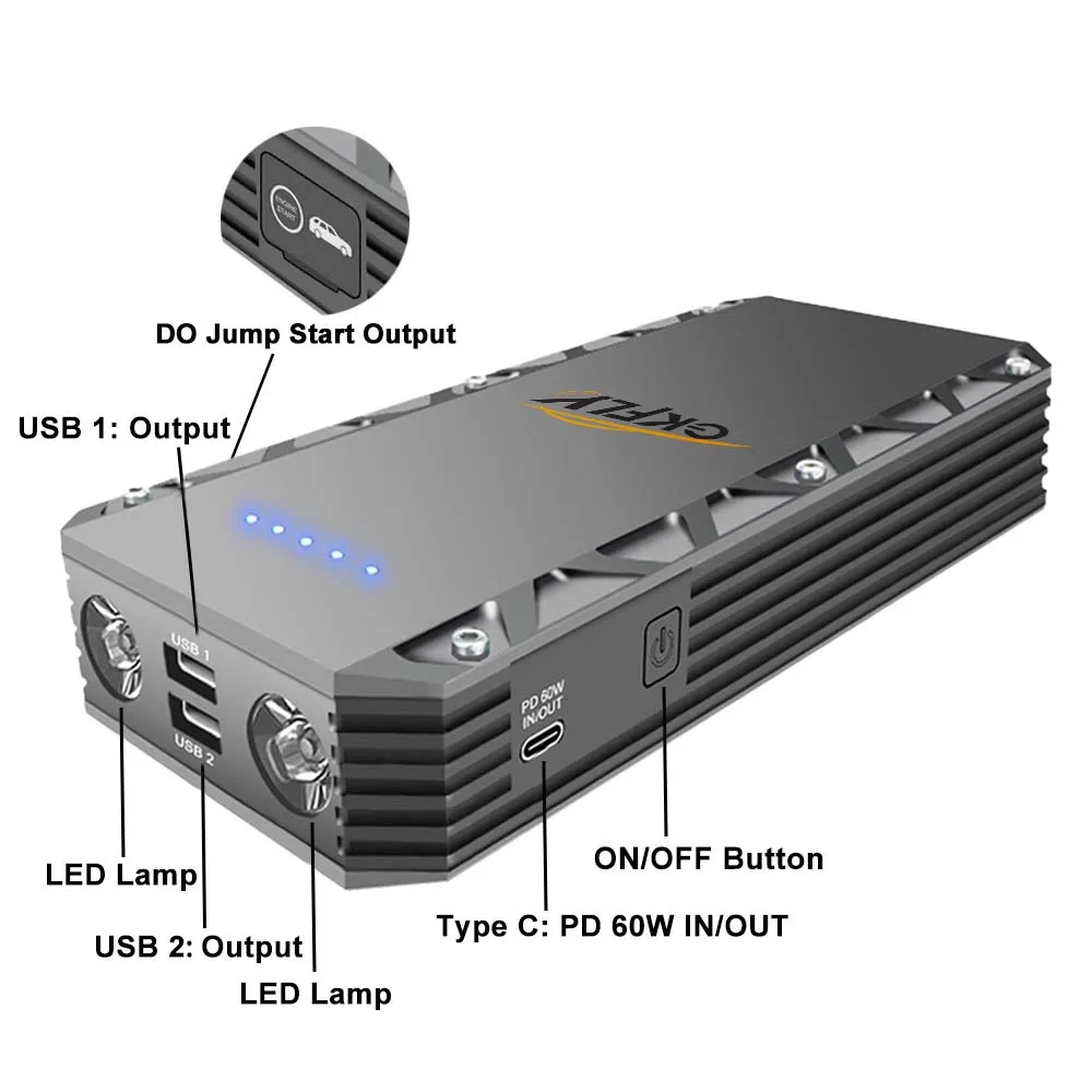 3000A Jump Starter Diesel Gas Car Battery Charger Starting Device Starter For Car 12V Emergency Power Supply Booster car jump starter jump starter car battery charger