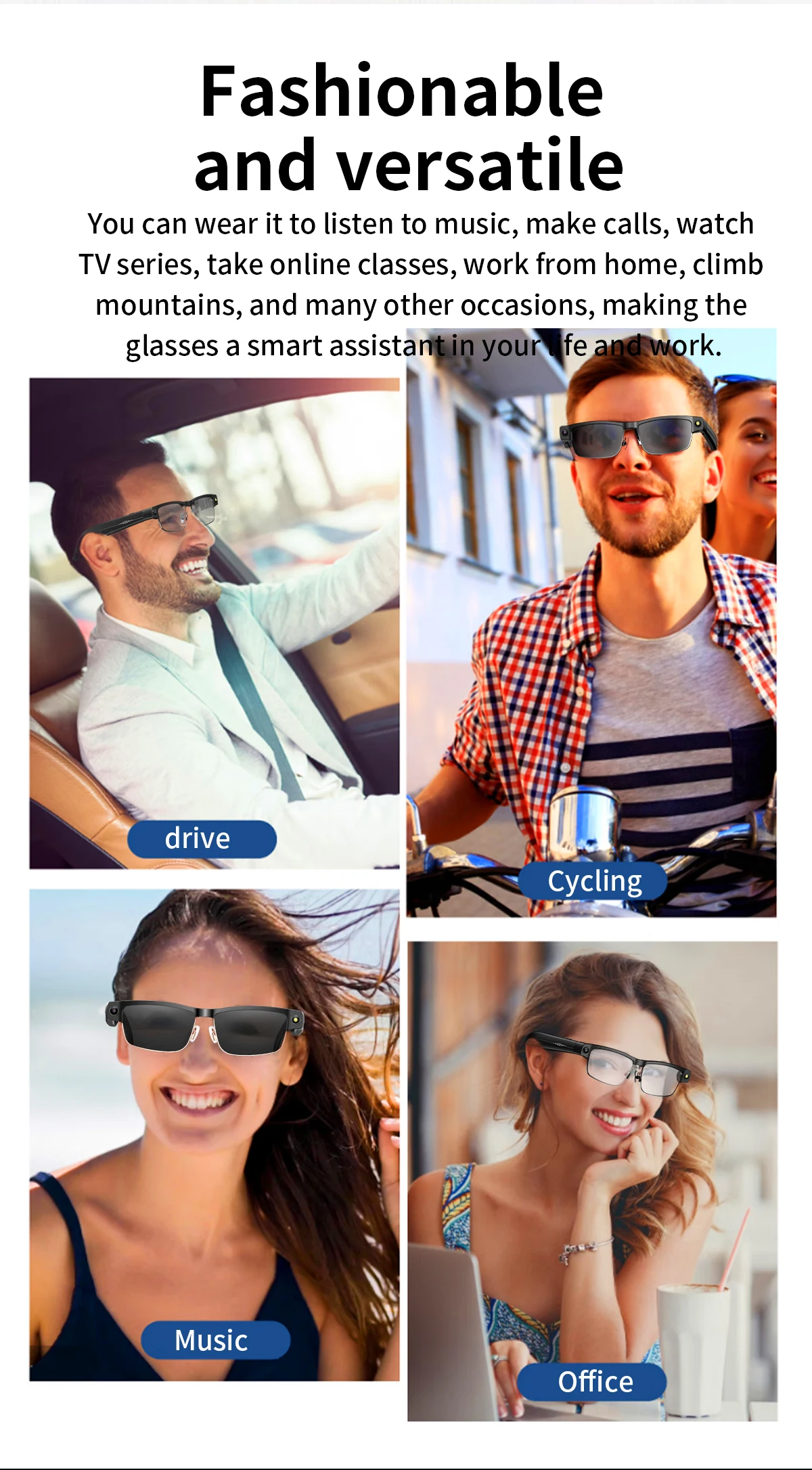 Smart Glasses With Ai Voice Assistant And Hd Video Camera_voghion.com